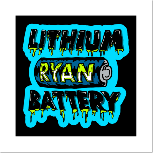 Lithium Ryan Battery Drip Posters and Art